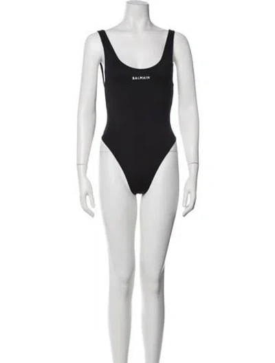 Pre-owned Balmain One-piece W/ Tags In White
