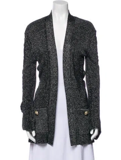 Pre-owned Balmain Open Front Sweater In Multi