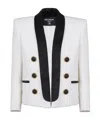Balmain Long-sleeved Casual Jacket In White