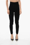 Balmain Open-knit High-waisted Leggings