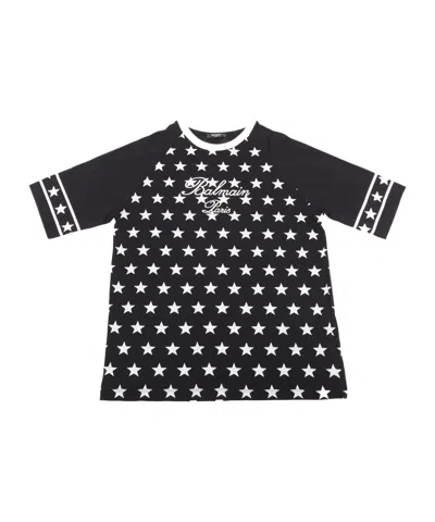 Balmain Open-necked Black Shirt