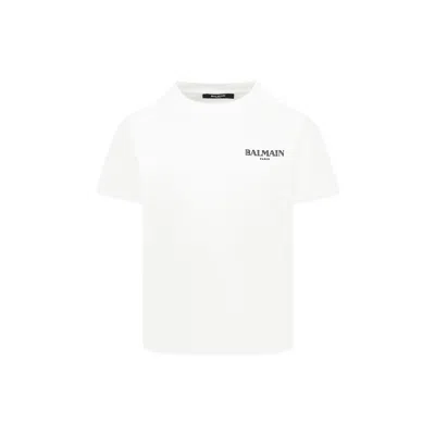 Balmain Open-necked Black Shirt In White