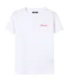 Balmain Open-necked Black Shirt In White