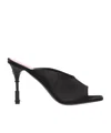 Balmain Open-toed High-heeled Sandals In Black