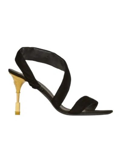 BALMAIN OPEN-TOED HIGH-HEELED SANDALS