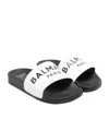 Balmain Open-toed Slippers In Black