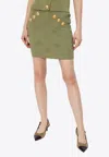 Balmain Openwork Knit Mini Skirt