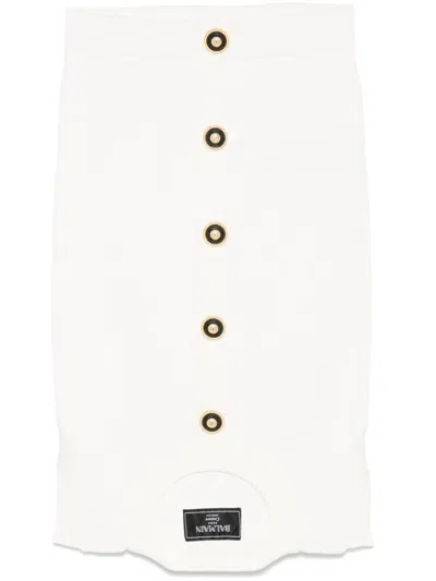 BALMAIN OPTICAL ILLUSION MINI SKIRT