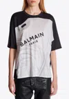 Balmain Optical Illusion Print T-shirt