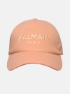 BALMAIN ORANGE COTTON HAT
