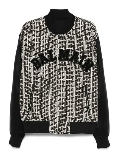 BALMAIN CHAQUETA BOMBER - NEGRO