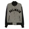 Balmain Monogrammed Varsity Jacket With Patches