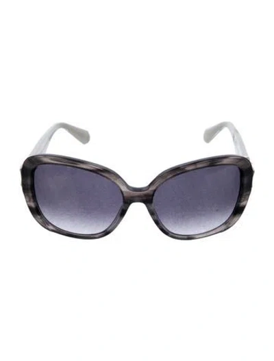 Pre-owned Balmain Oversize Gradient Sunglasses In Black