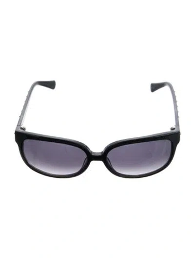 Pre-owned Balmain Oversize Gradient Sunglasses In Black