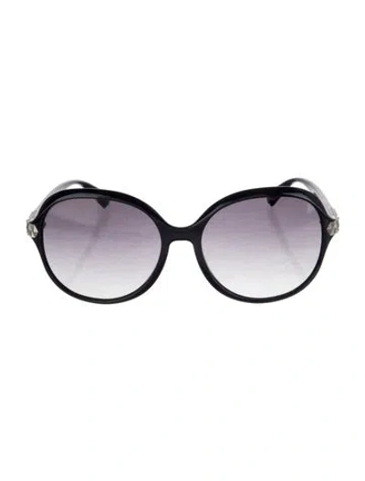Pre-owned Balmain Oversize Gradient Sunglasses In Blue