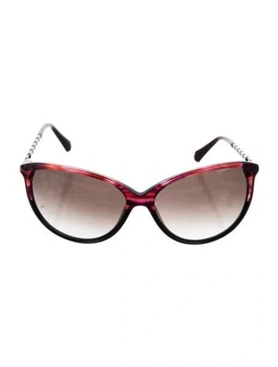 Pre-owned Balmain Oversize Gradient Sunglasses In Multi