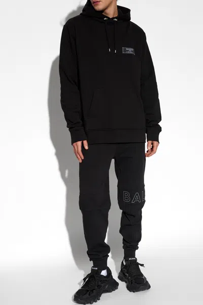 Balmain Oversize Hoodie In Black