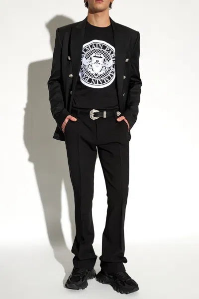 Balmain Oversize T-shirt In Black