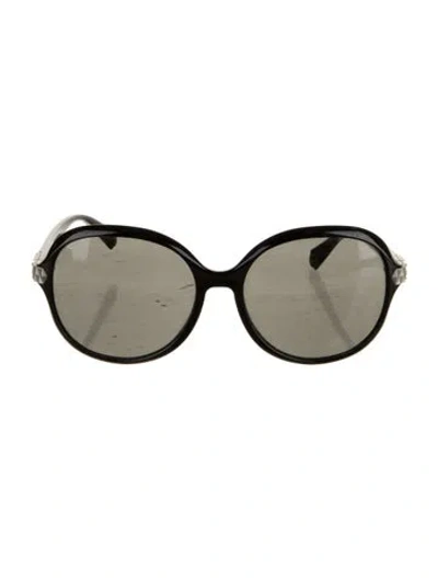 Pre-owned Balmain Oversize Tinted Sunglasses In Black