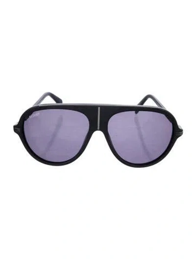 Pre-owned Balmain Oversize Tinted Sunglasses In Black