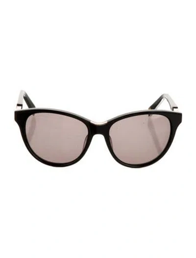 Pre-owned Balmain Oversize Tinted Sunglasses In Black