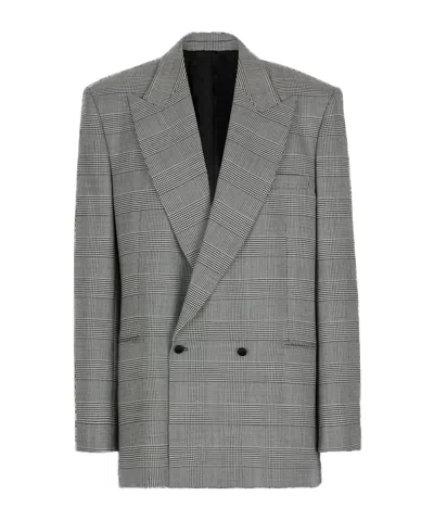 BALMAIN BALMAIN HOUNDSTOOTH BUTTON-UP BLAZER