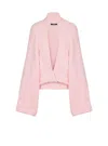 Balmain Balloon-sleeve Sweater In Pink