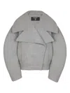 Balmain Oversized-lapel Wool-cashmere Coat In Gray
