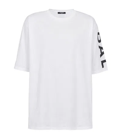 Balmain Oversized Logo T-shirt In White