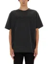 Balmain Oversized Logo T-shirt In Gray