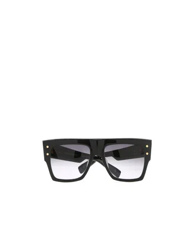 Balmain Oversized Square-frame Sunglasses In Green