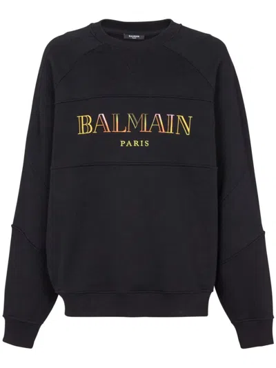 BALMAIN BALMAIN OVERSIZED SWEATSHIRT WITH EMBROIDERY