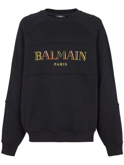 BALMAIN OVERSIZED SWEATSHIRT WITH EMBROIDERY