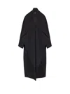 Balmain Wollmantel Mit Oversized-revers In Black