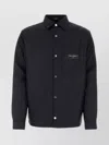 Balmain Padded Nylon Shirt With Buttoned Cuffs In Black
