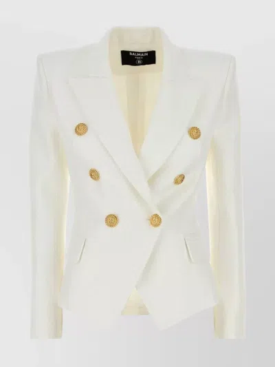 BALMAIN PADDED SHOULDERS DOUBLE-BREASTED BLAZER