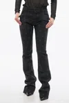 Balmain Star-print Bootcut Mid-rise Jeans In Black