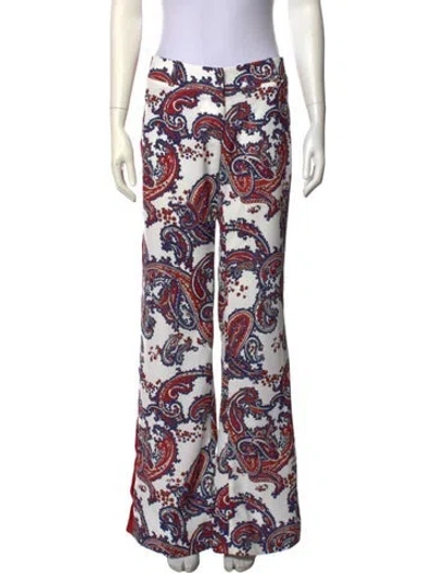 Pre-owned Balmain Paisley Print Flared Pants W/ Tags In Multi
