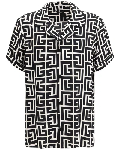 Balmain Pajama Shirt In Black