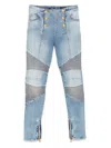 Balmain Jeans In Blue Cotton In Blue