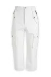 Balmain Cargo Trousers With Belt Loops And Metal Hardware In 0fa