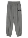 Balmain Mid-rise Tapered Trousers In Gray