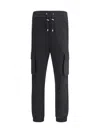 Balmain Printed Cargo Sweatpants Elastic Waist