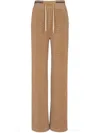 Balmain Elastic Waist Sweatpants In Brown