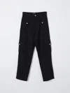 Balmain Wool Blend Cargo Pants In Black