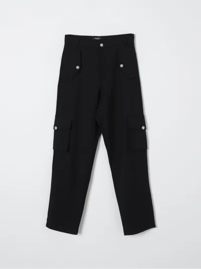 BALMAIN PANTS BALMAIN KIDS COLOR BLACK,F80224002