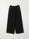 Balmain Lurex Pinstriped Pants In Black