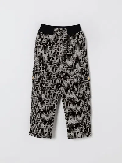 Balmain Pants  Kids Color Cream In Black