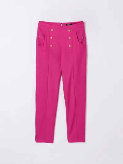 Balmain Pants  Kids Color Raspberry In ラズベリー