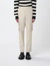 Balmain Cargo Pants With Logo-label In Neutral